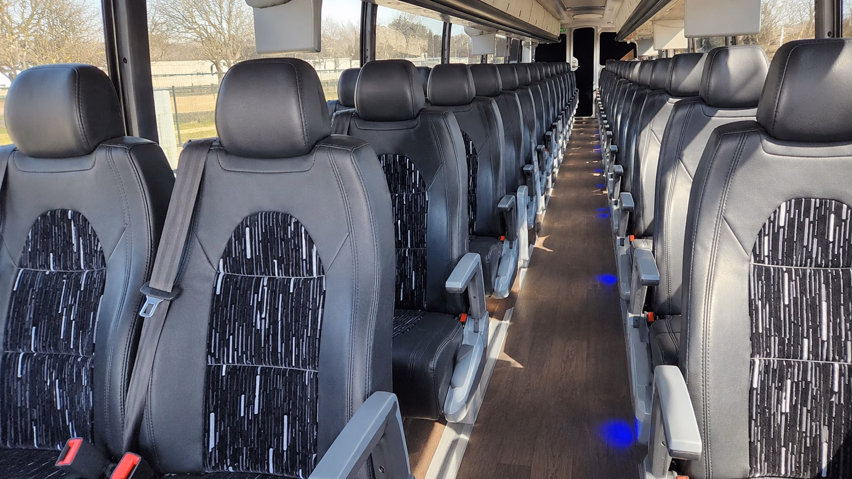 corpus christi charter bus interior